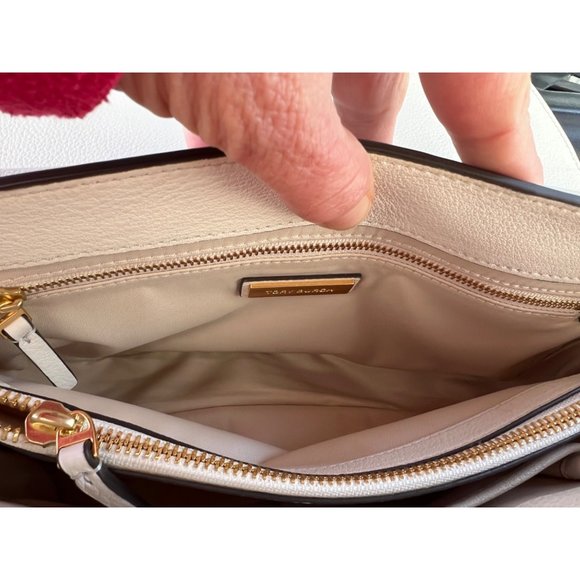 ♦️♦️AUTHENTIC TORY BURCH WHITE LEATHER CHELSA HANDBAG - Picture 11 of 14